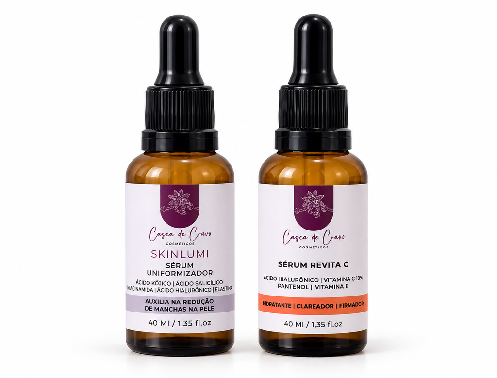 Combo Clareador para Melasma e Manchas – Revita C + SkinLumi