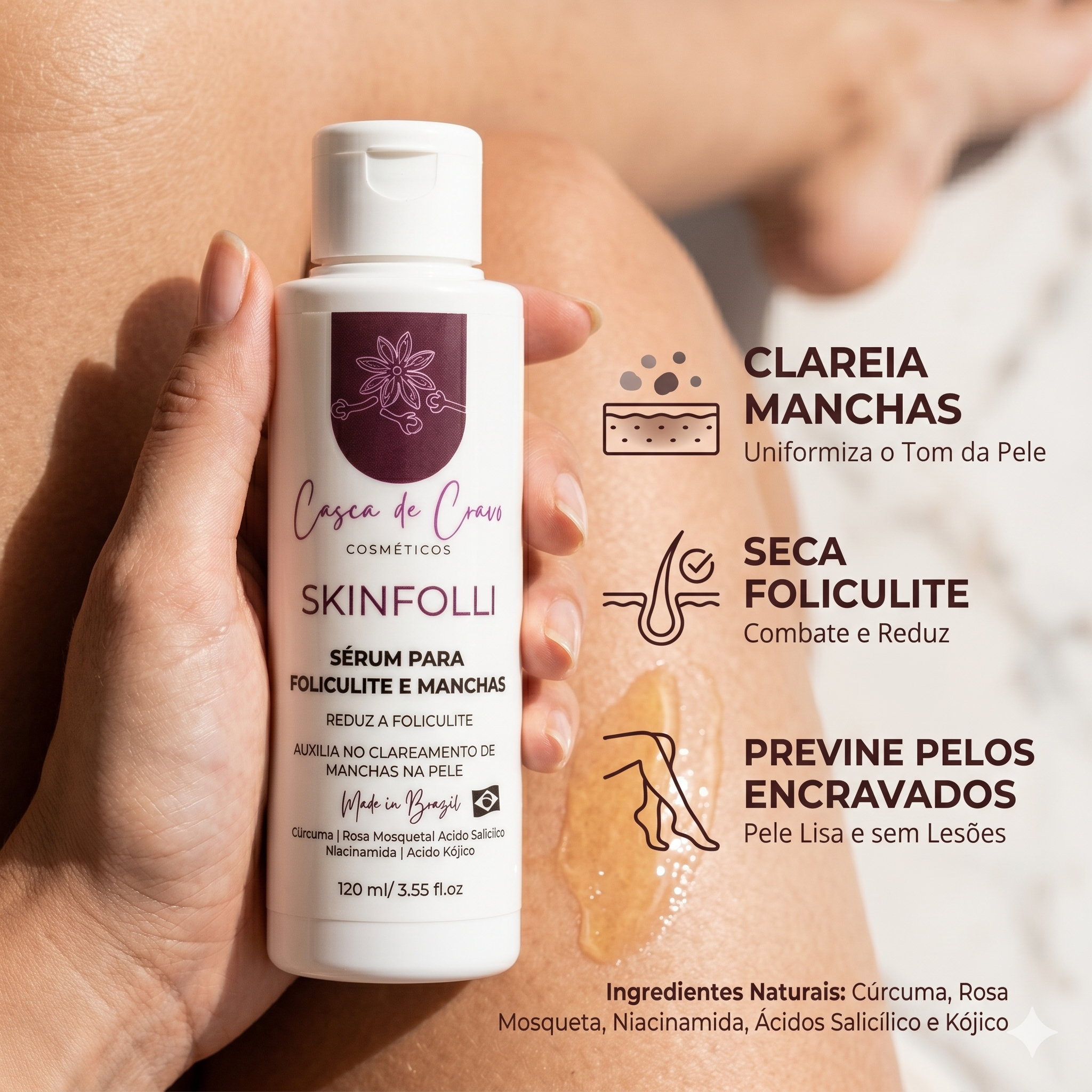 Tratamento Completo Manchas Escuras e Foliculite para 3 Meses