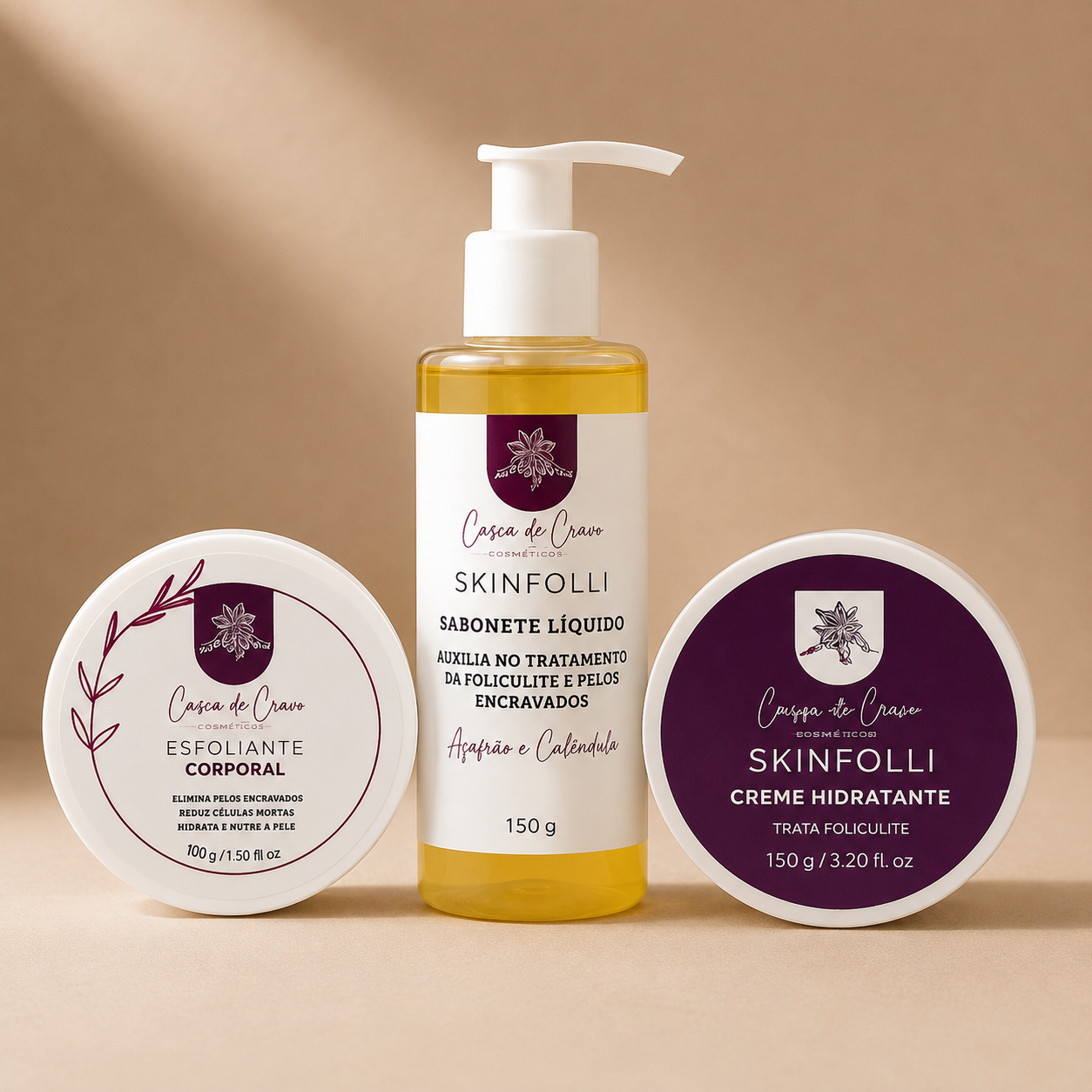 Kit SkinFolli – Fim da Foliculite, Pelos Encravados e Atrito