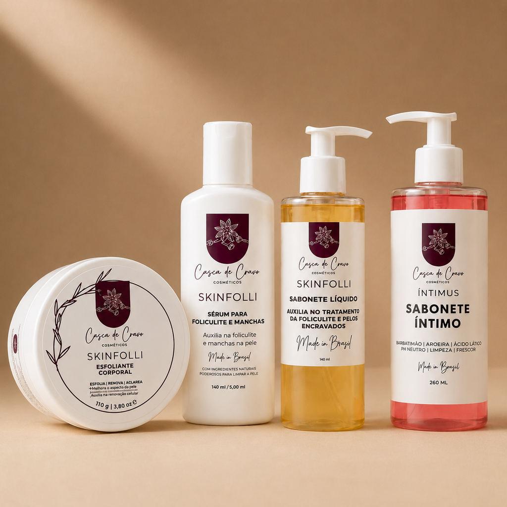 Kit Skin Care Íntimo Para Foliculite, Pelos Encravados e Manchas Escuras